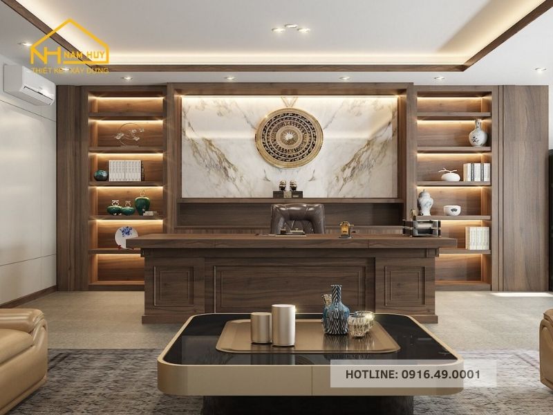 Thiết kế nội thất văn phòng cho giám đốc