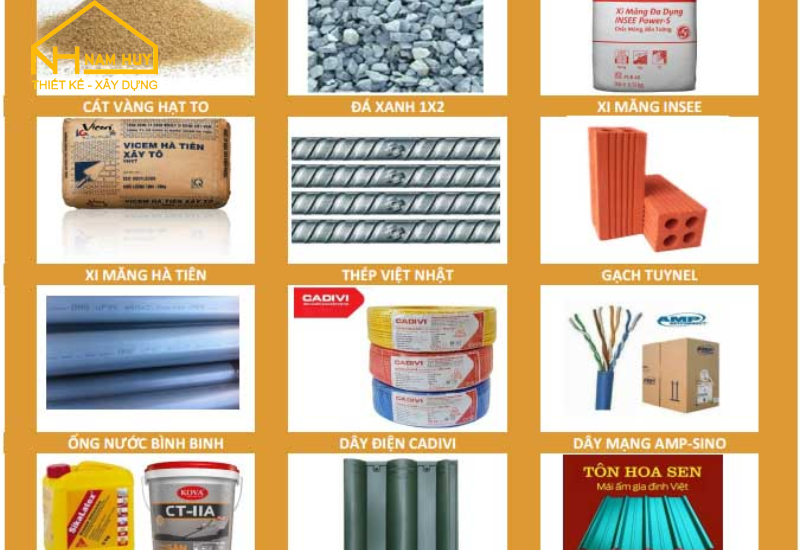 Vật Liệu Xây Dựng Nhà Cấp 4 – Nam Huy Home Đồng Hành Cùng Mọi Công Trình