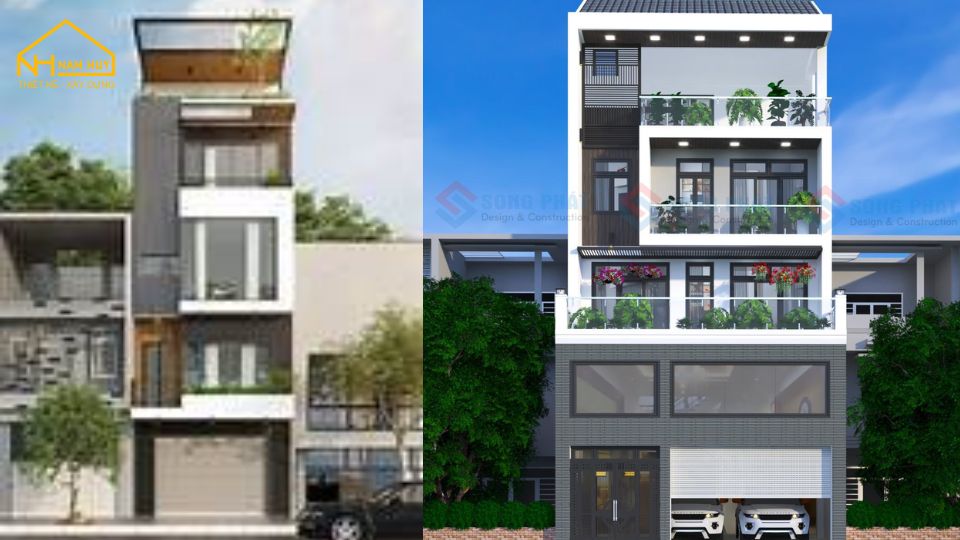 Mẫu nhà 4 tầng