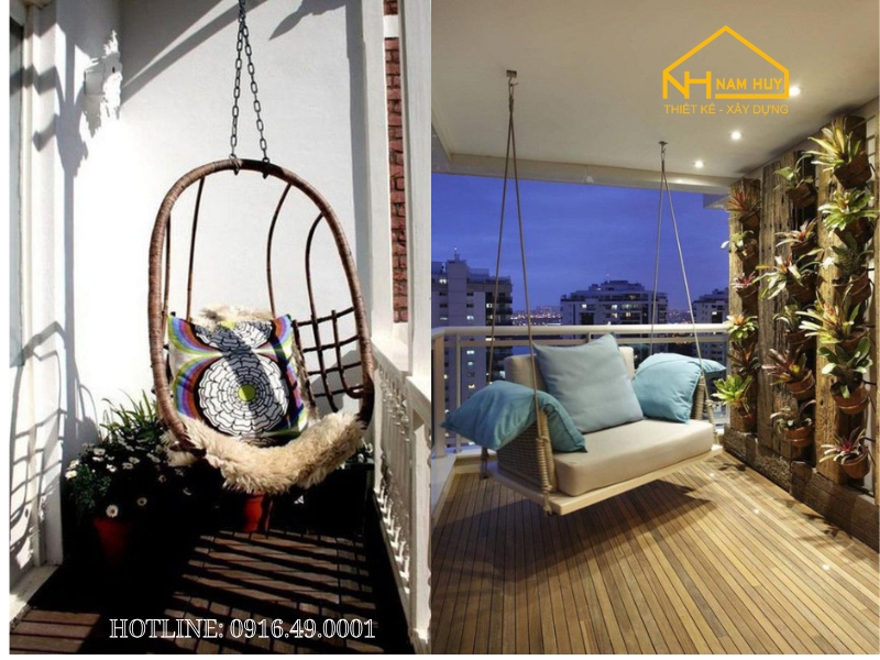Ban Công Có Xích Đu Hoặc Võng – Chuẩn Chill