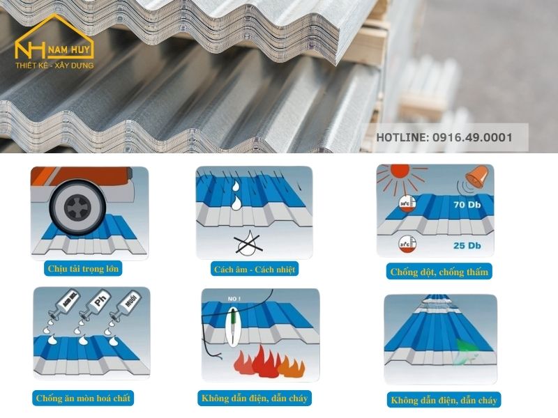 Giải pháp tấm lợp chống ăn mòn giúp bảo vệ công trình khỏi tác động khắc nghiệt của môi trường