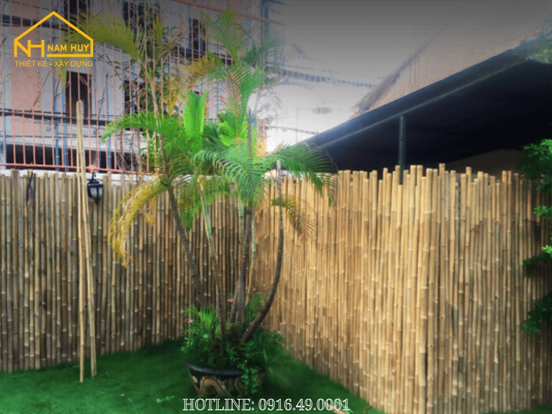 Mẫu hàng rào đẹp thân thiện thiên nhiên cho homestay, thiết kế mộc mạc tạo cảm giác thư giãn cho du khách