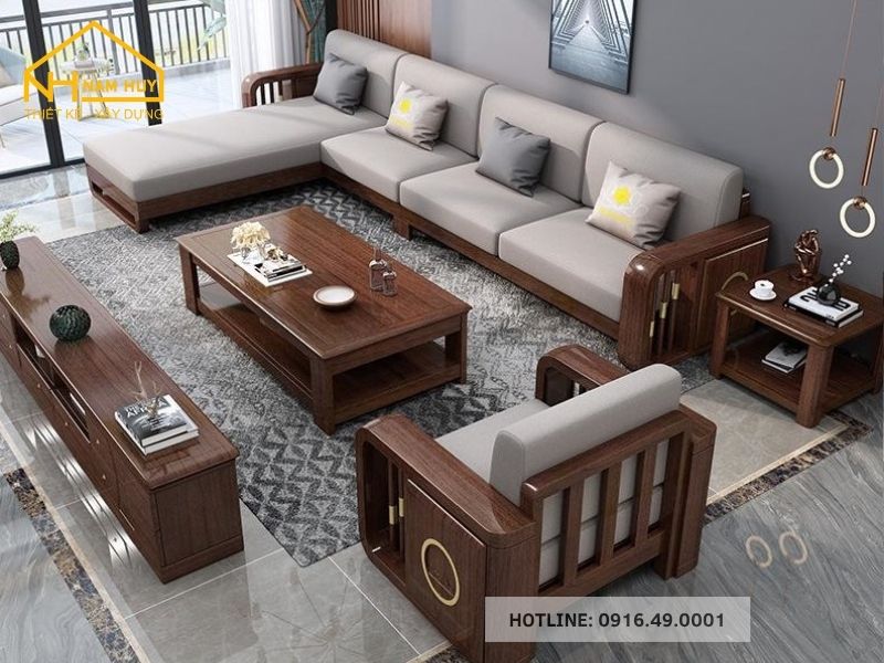 Mẫu bàn ghế phòng khách đẹp đơn giản thiết kế tối giản, nhẹ nhàng, dễ phối với nội thất hiện đại