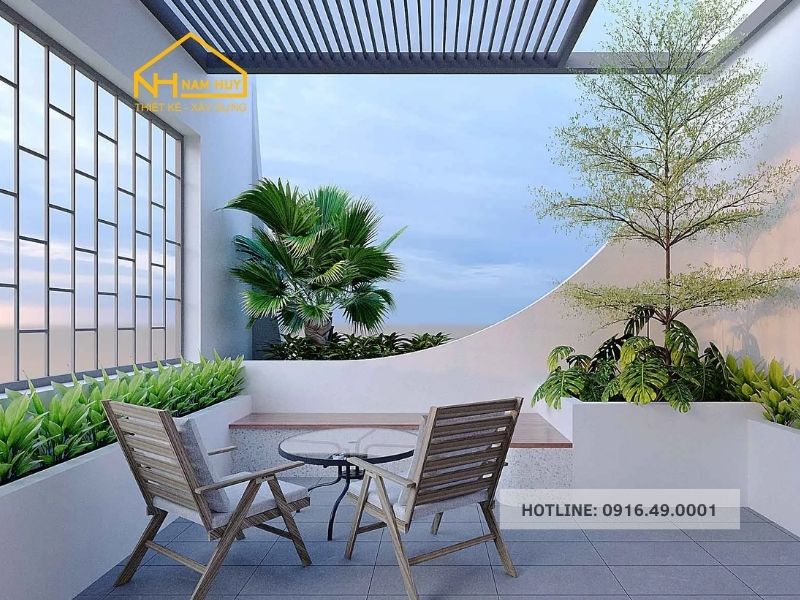 Cùng Nam Huy Home tìm hiểu thêm về mẫu thiết kế sân thượng hiện đai, hữu ích