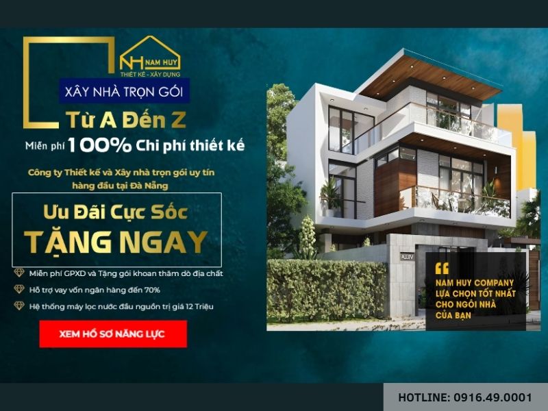Nam Huy Home - Công ty xây nhà trọn gói chất lượng và uy tín tại Đà Nẵng