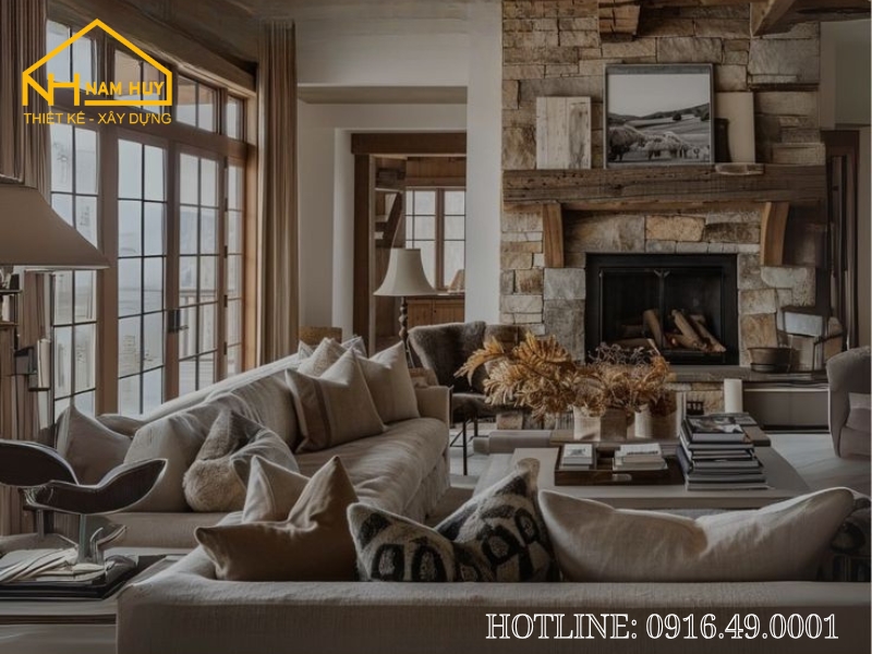 Phong cách Rustic hiện đại mộc mạc
