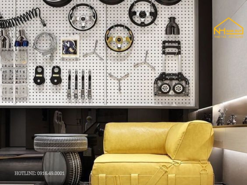 Tạo điểm nhấn với bảng hiệu bắt mắt - Thiết kế showroom moto