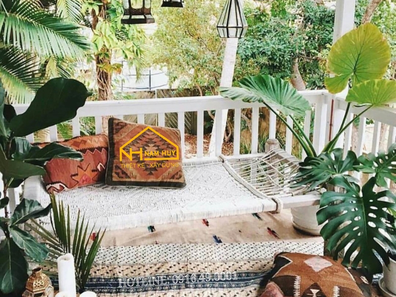 Thiết Kế Ban Công Bohemian Đầy Màu Sắc