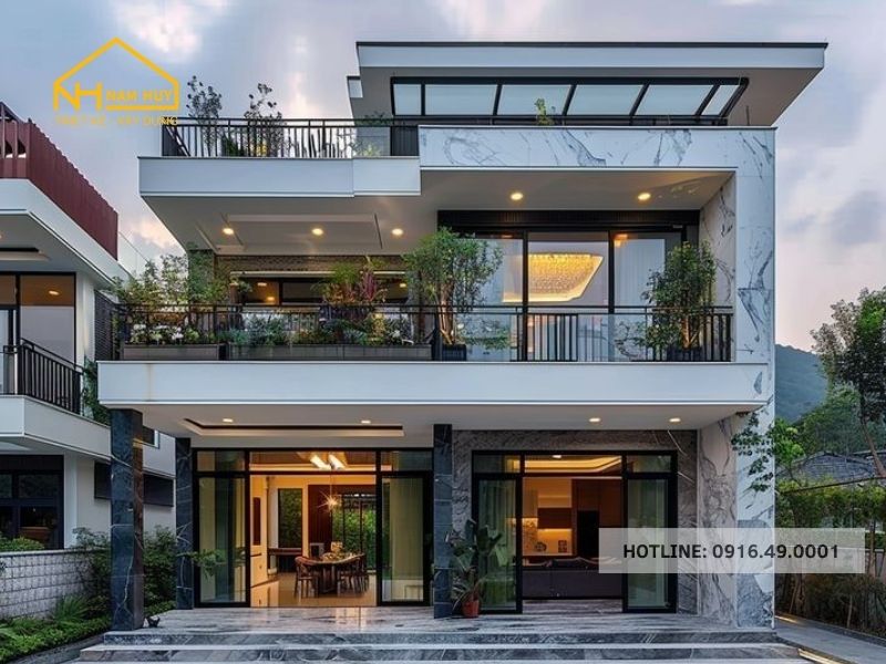 Thiết kế nội thất đồng bộ, phù hợp với tổng thể kiến trúc đảm bảo sự hài hòa, tiện nghi