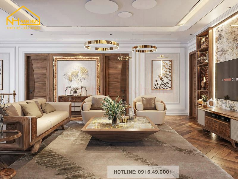 Top 10+ Mẫu Thiết Kế Nội Thất Phòng Khách Sang Trọng Nhất 2025