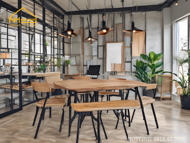 Bàn Ghế Cổ Điển Khung Sắt, Gỗ Tự Nhiên – Bền Bỉ & Tinh Tế