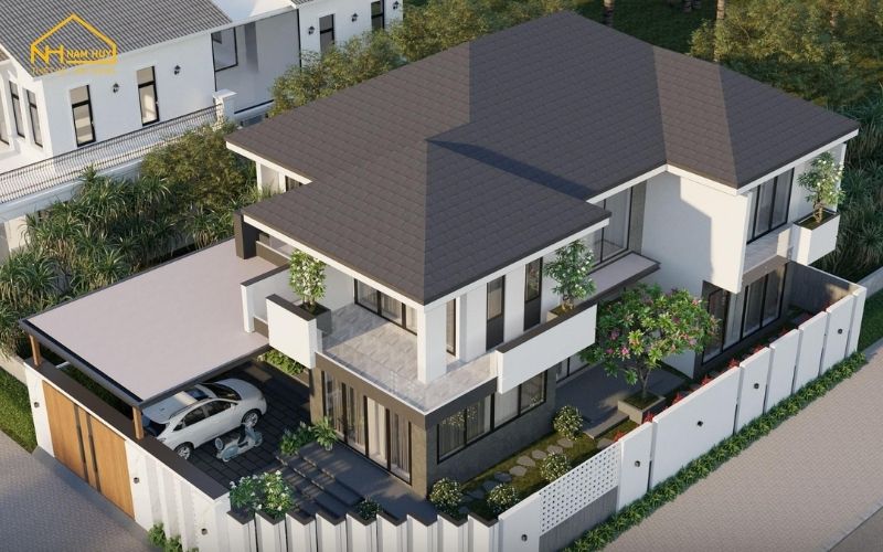 Biệt thự 2 tầng mái Nhật