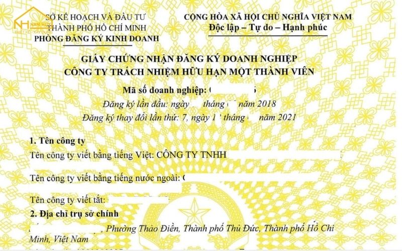 Giấy đăng ký kinh doanh